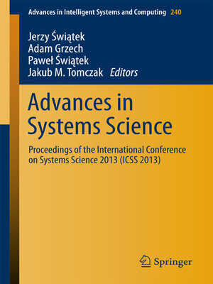 cover image of Advances in Systems Science